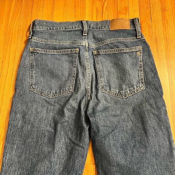 Madewell Jeans Womens 27 Perfect Vintage Blue Denim High Rise Raw Hem - Picture 5 of 12